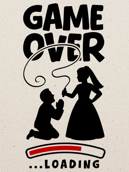 Game Over Hochzeit Ehepaar