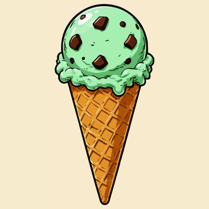 Minz Schoko Eis Kugel