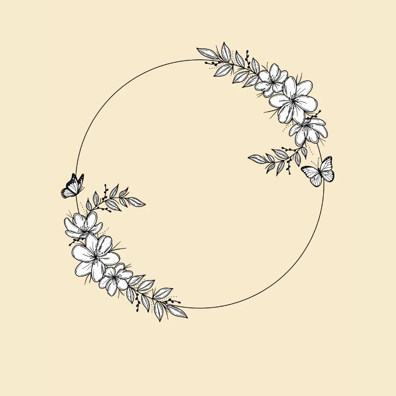 Rahmen blume