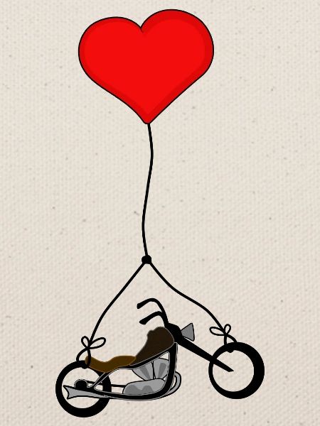 Chopper mit Herz