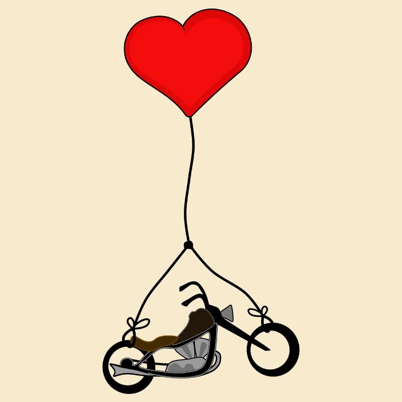 Chopper mit Herz