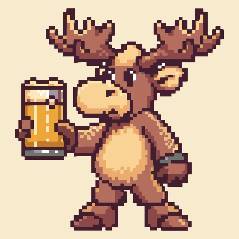 Moose Beer Pixel