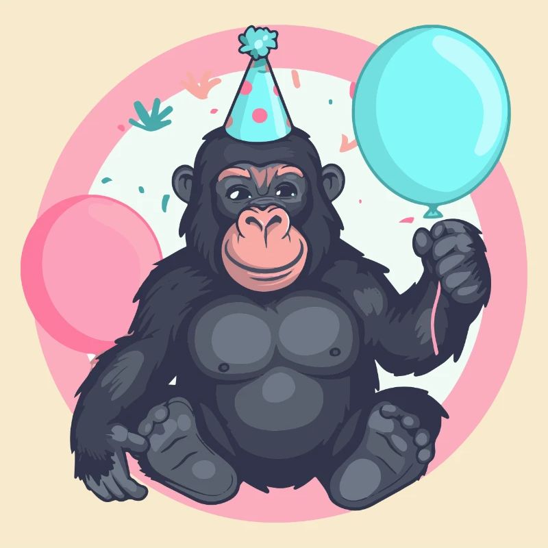 Gorille Anniversaire Bébé