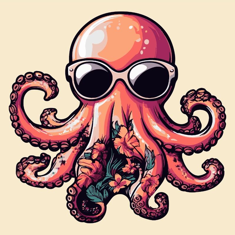 Octopus Comic Holiday