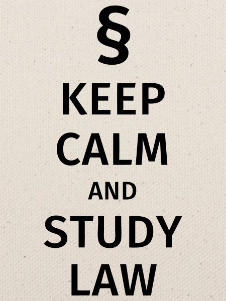 keep calm and study law