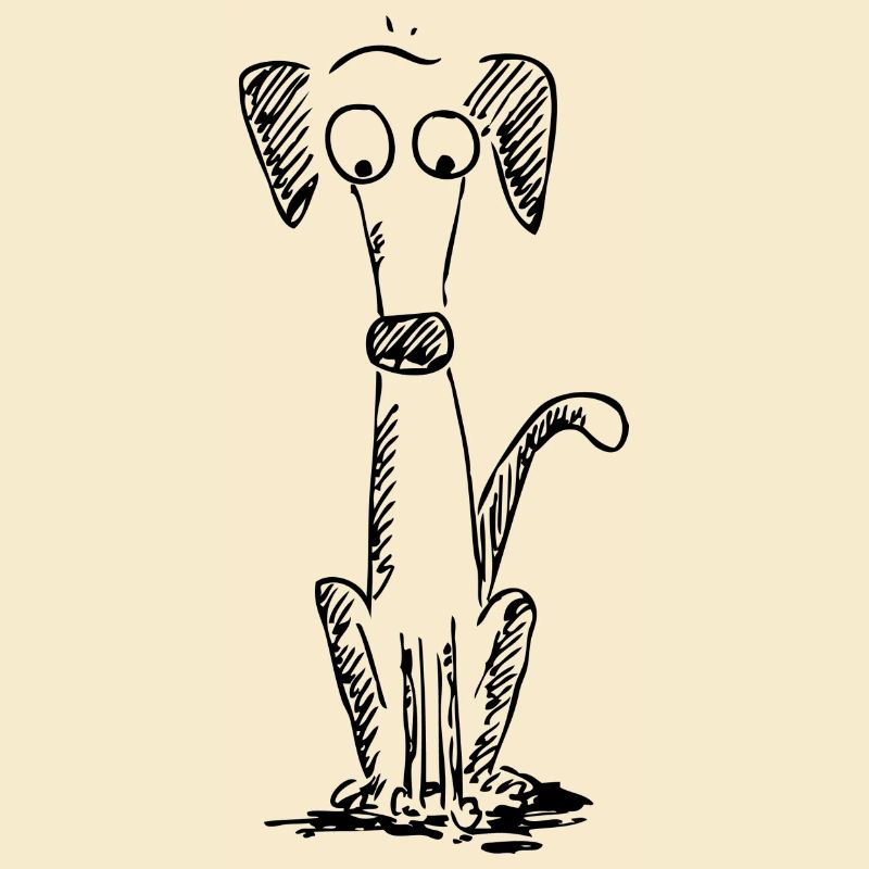 Hund traurig