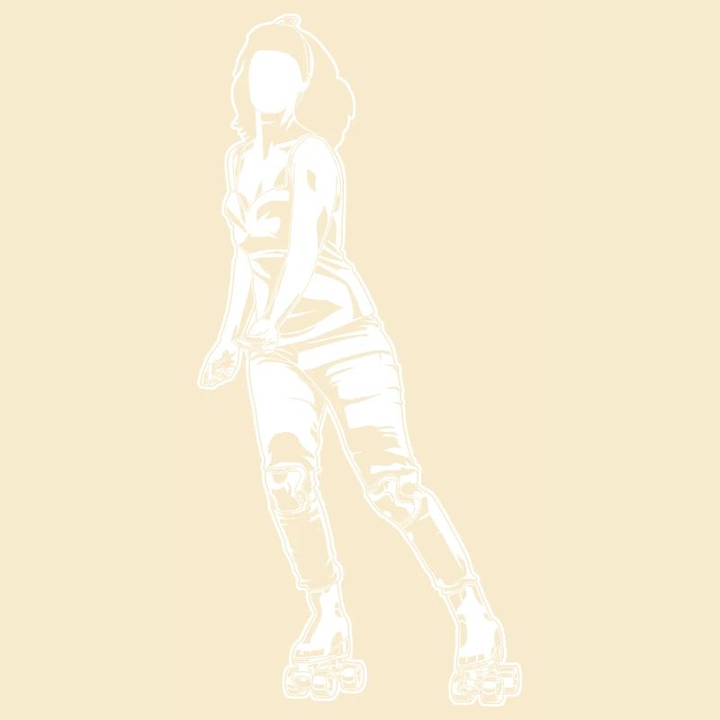 Roller Skater Mädchen