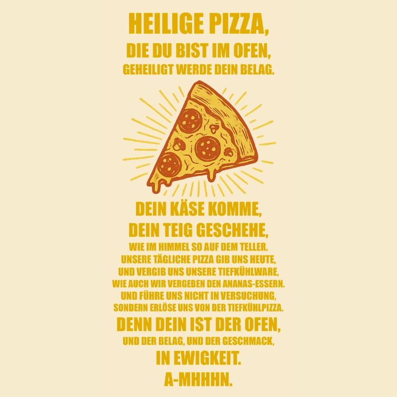 Kirche der Heiligen Pizza 🍕 - das Gebet