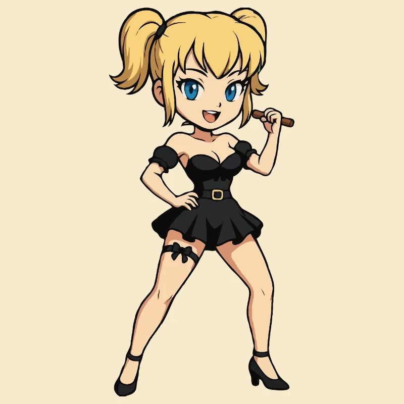 Blonde Rocksängerin auf der Bühne