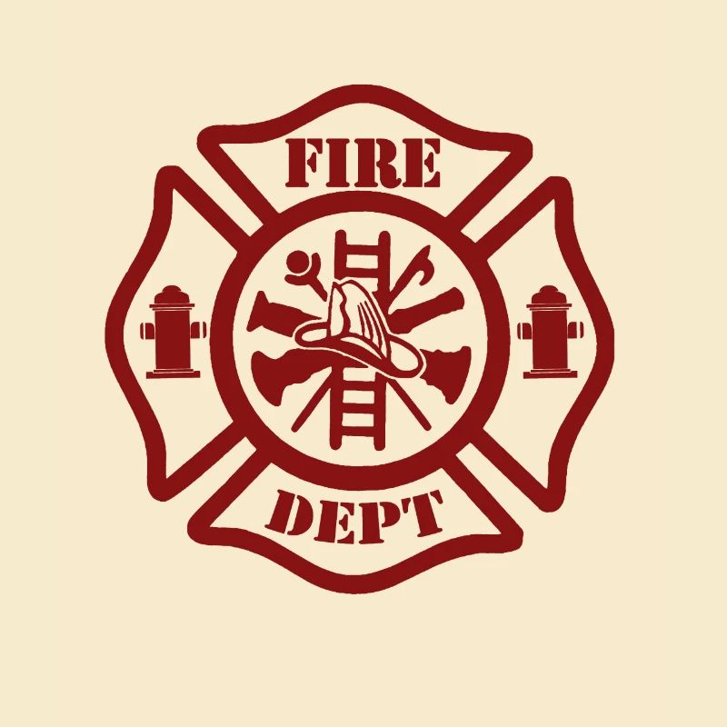 Fire Dept. with ladder - fire brigade with ladder