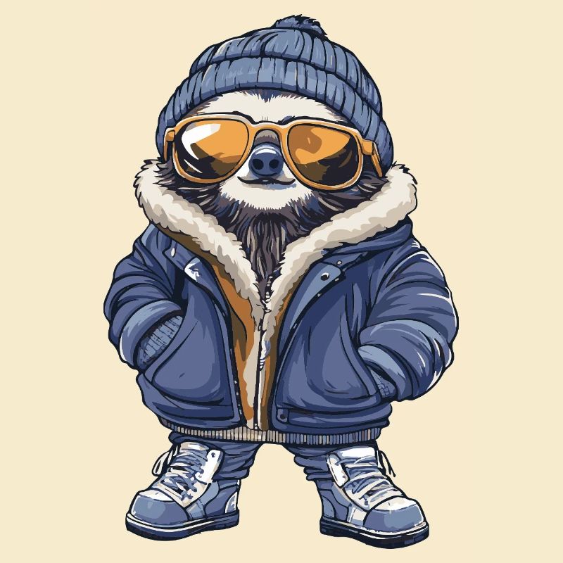 Faultier Cool Comic