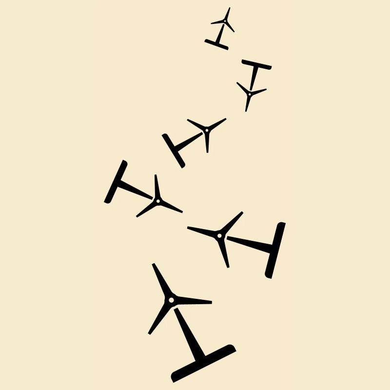 Silhouette d’éolienne