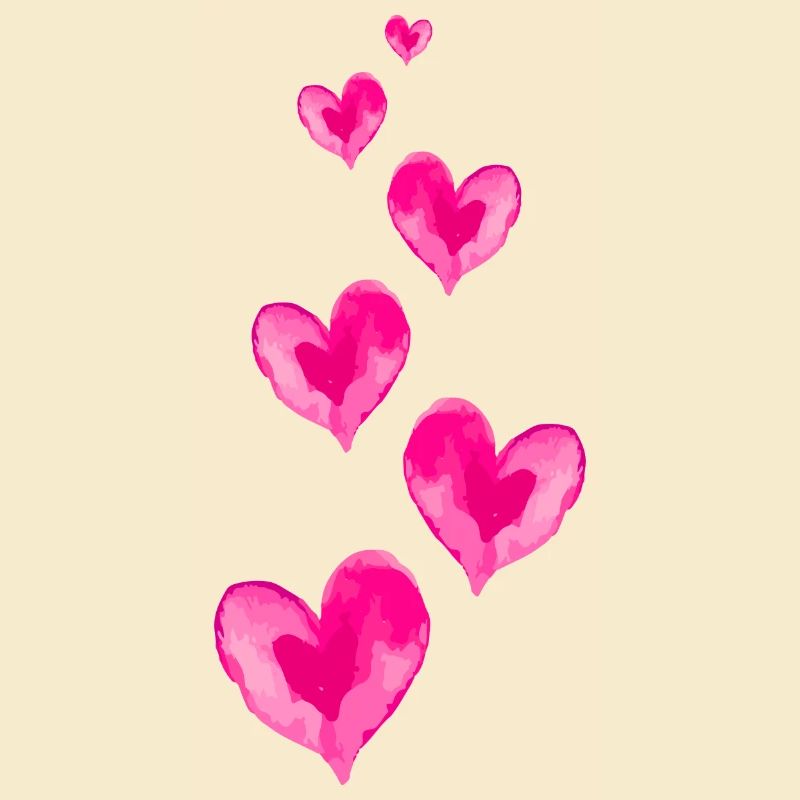 Symbole d'amour coeurs Saint Valentin