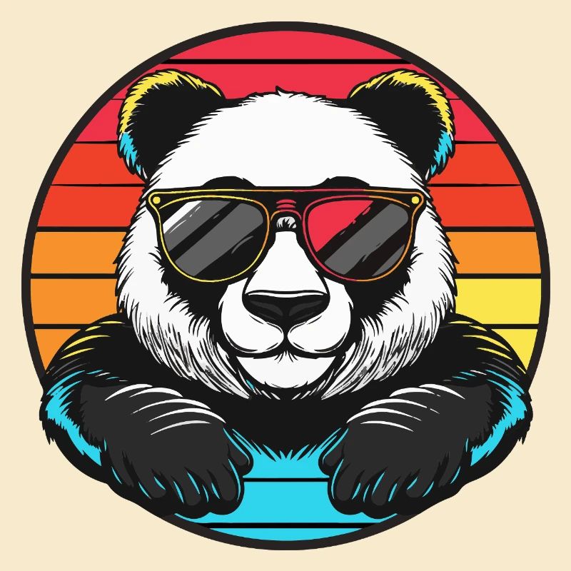 Panda Comic Cool Summer