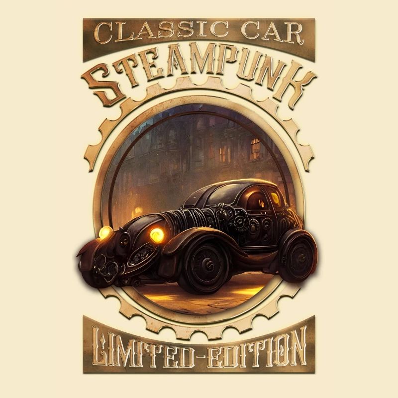 Steampunk Oldtimer, gothic und elegant