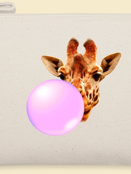 Giraffe Mit Kaugummi