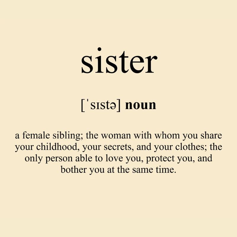 Sister (Schwester) Definition Dictionary