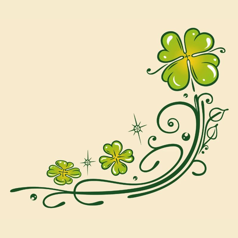 St. Patricks Day. Four leaf clover. St Paddys Day.