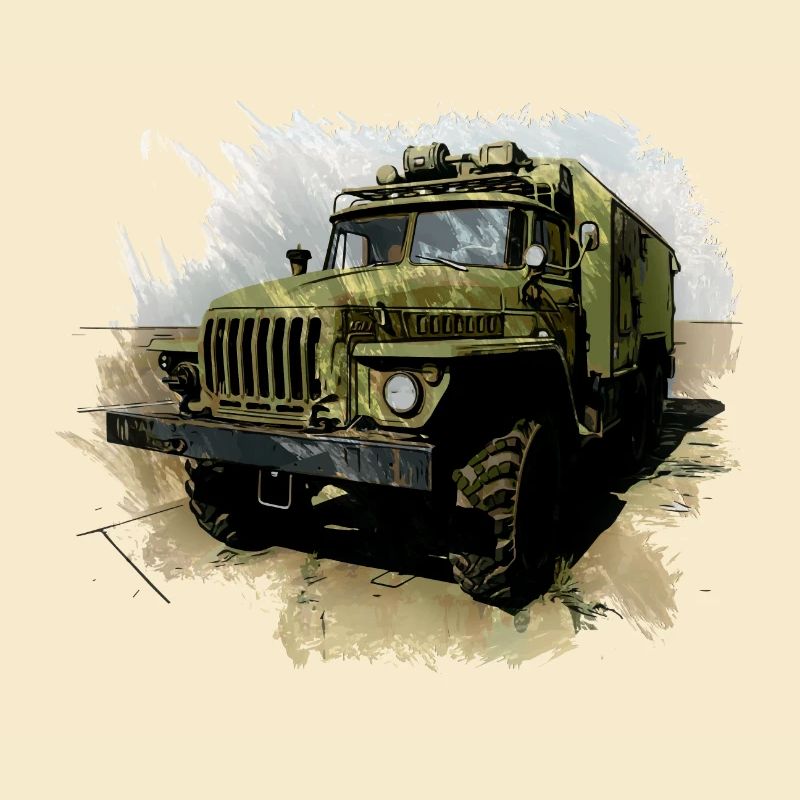URAL 4320 avec corps de caisson