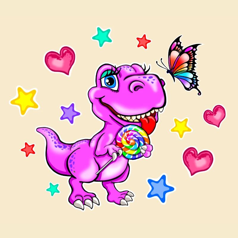 rosa Dinosaurier - Dinosaurier Mädchen