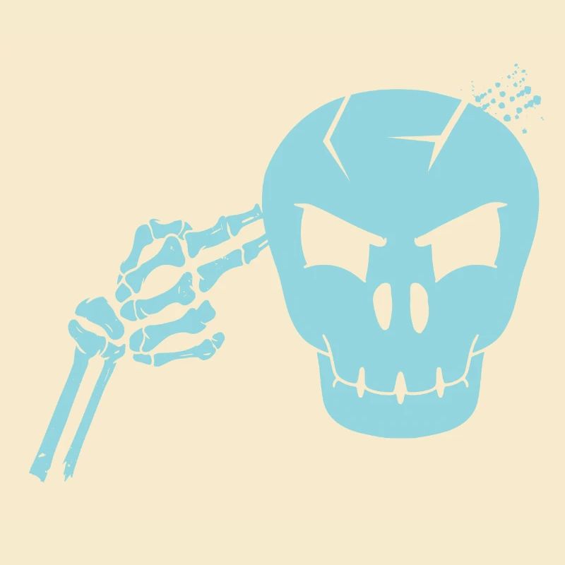 Skull head shot