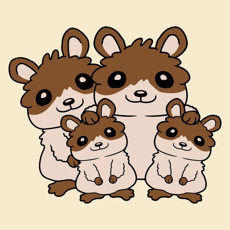 Mama Papa Kinder Hamster