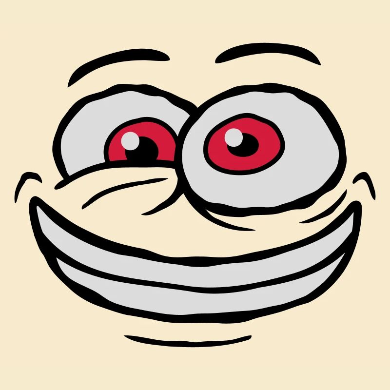 Crazy Comic Face Design