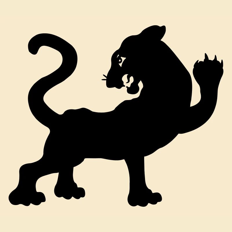Tiger Schattenfigur