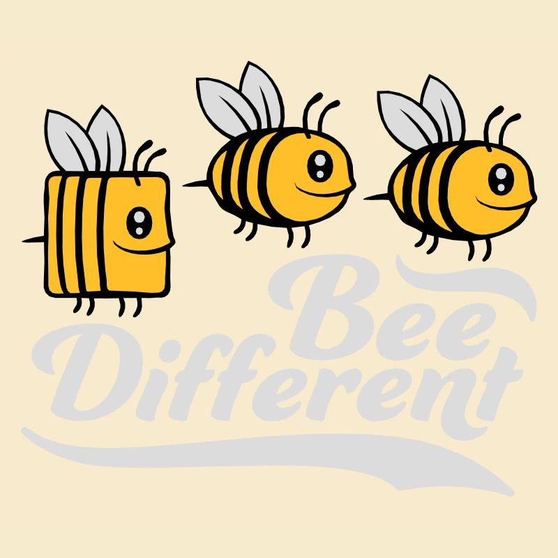 bee different Spruch Zitat