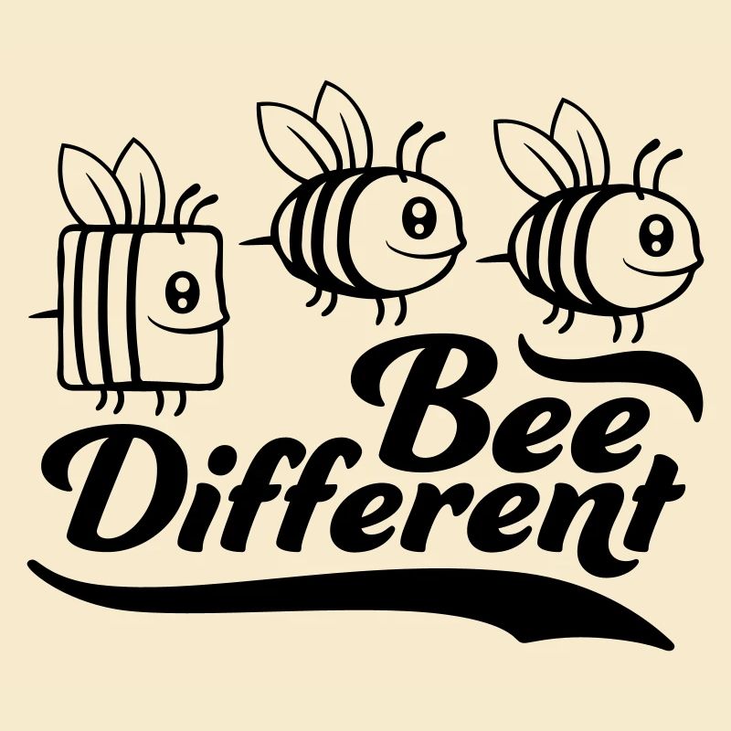 bee different Spruch Zitat