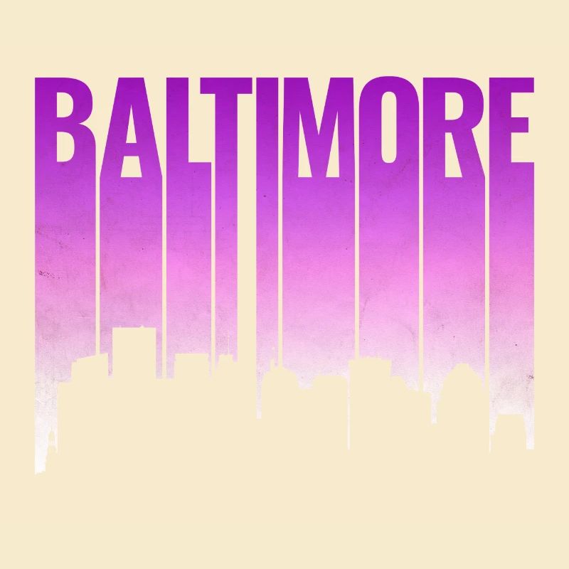Baltimore Skyline Gradient