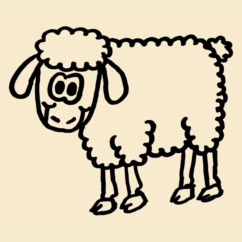 Niedliches Schaf