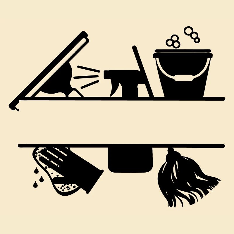 Cleaning tool logo transparent