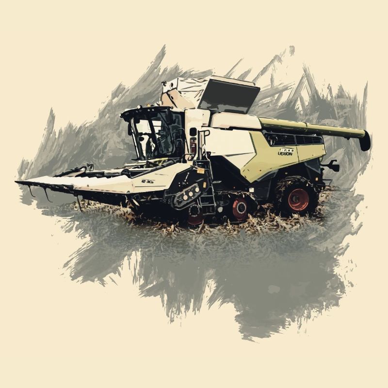 Corn Picker Combine Harvester Tractor