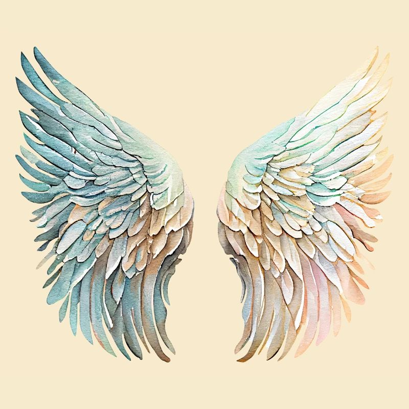 Ailes d'Ange Pastel en Miroir