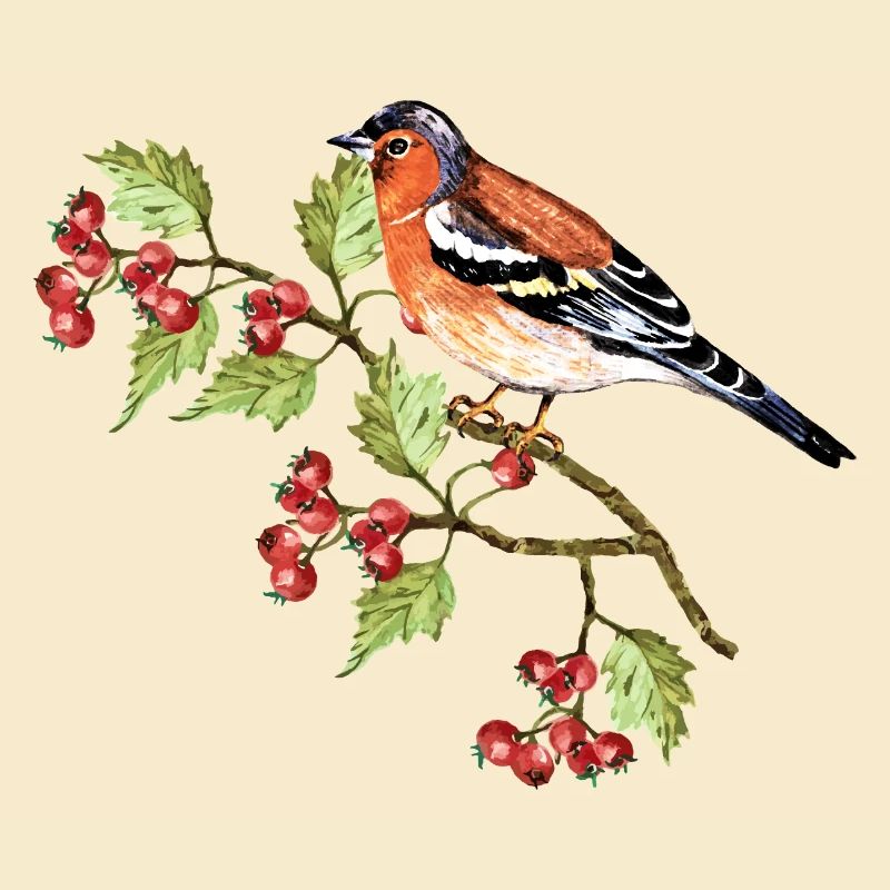 Bunter Vogel