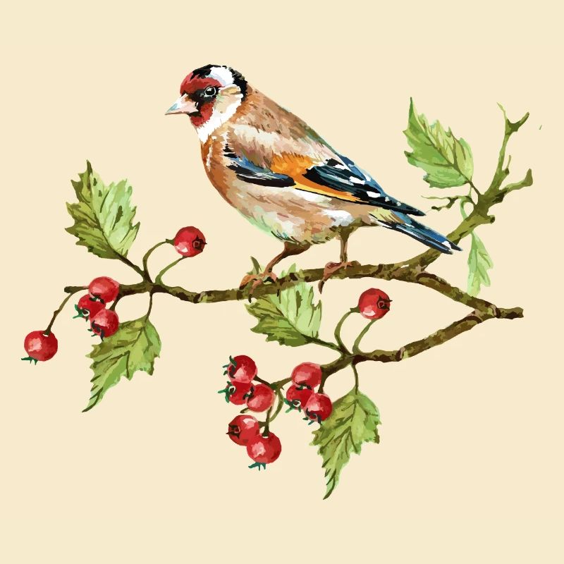 Bunter Vogel