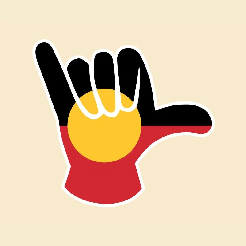Shaka sign Aboriginal Australia