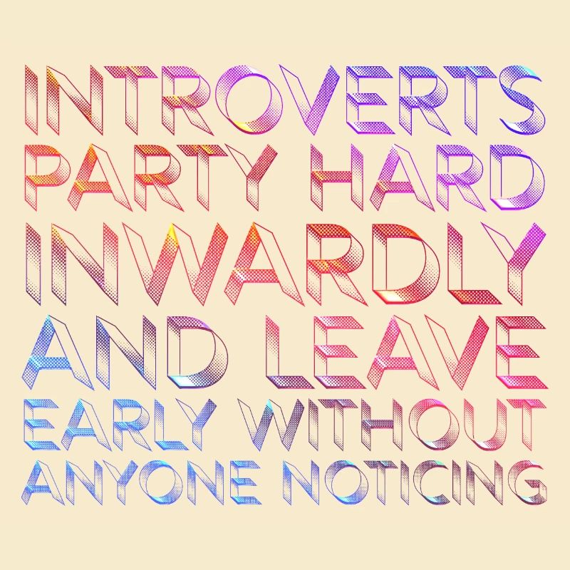 Introvertierte feiern innerlich hart