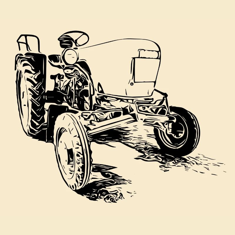 Dieselross F12 | Oldtimer-Traktor | Schwarz