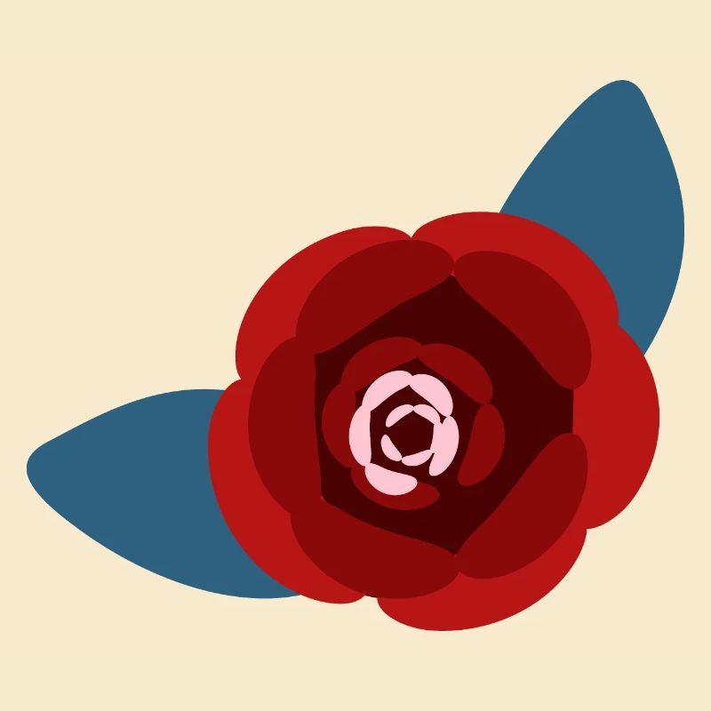 Rote Kamelienblüte