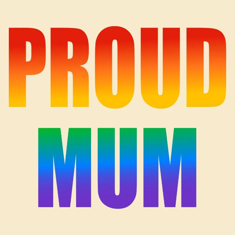 Stolze Mutter schwuler Regenbogen