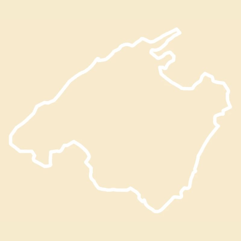 Mallorca Map Outline