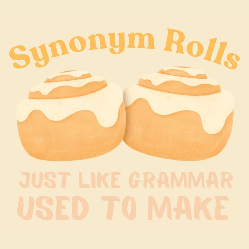 Synonym Rolls Grammatik Humor Design