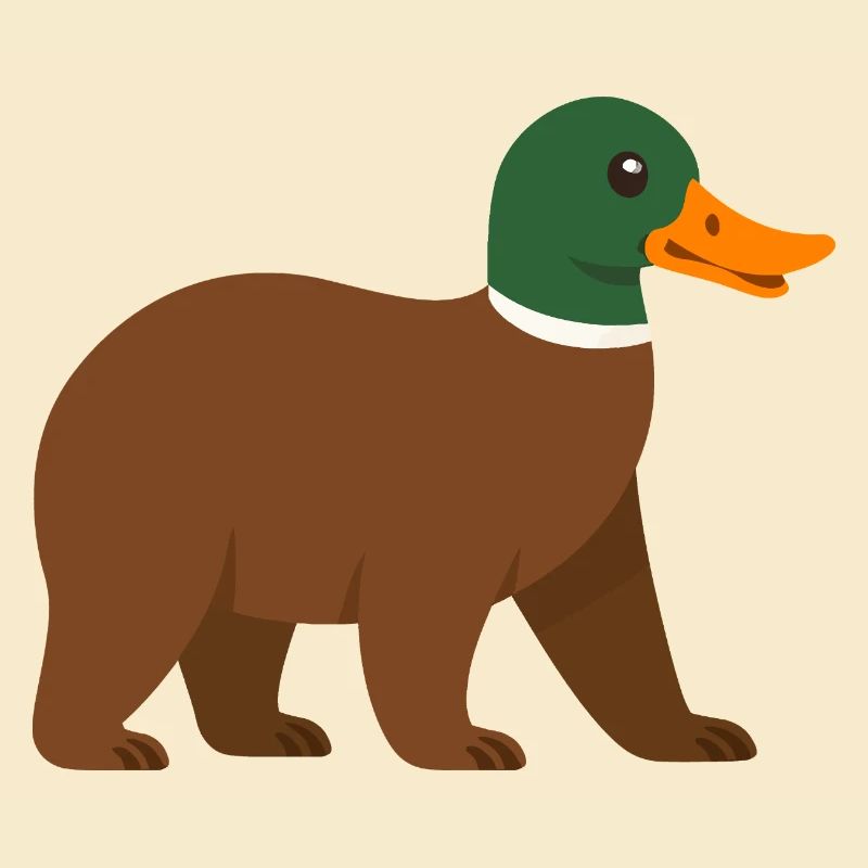 Le canard ours - il a du bec ! 
