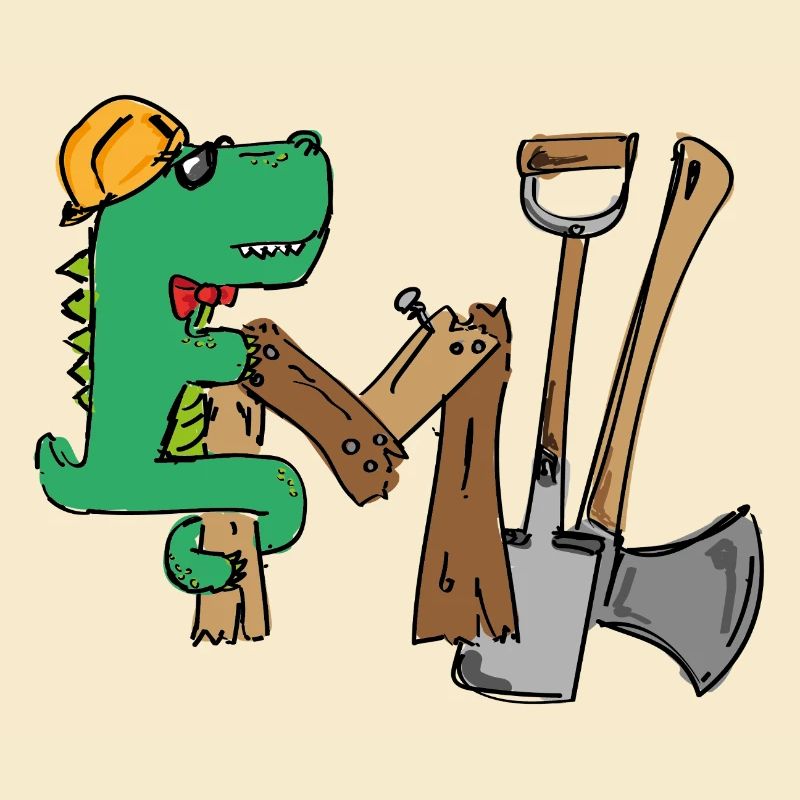 Emil Croki de chantier avec outils