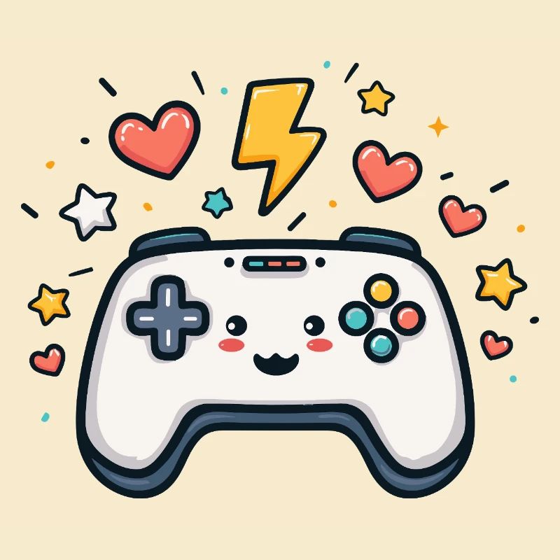 Kawaii Spielcontroller Funkelnd