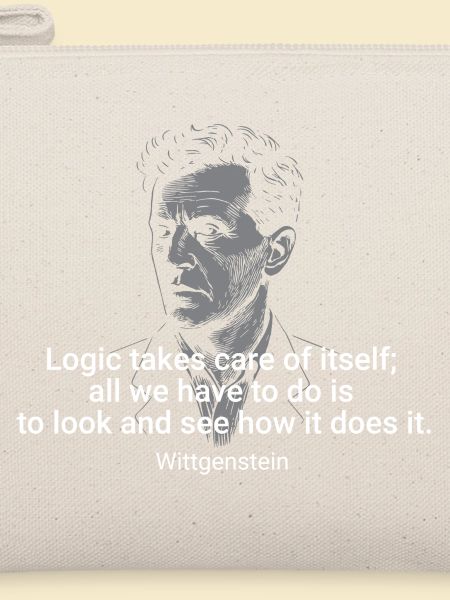 Wittgenstein-Logik-Zitatporträt