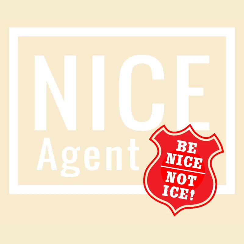NICE Agent Logo with Statement Be Nice Badge