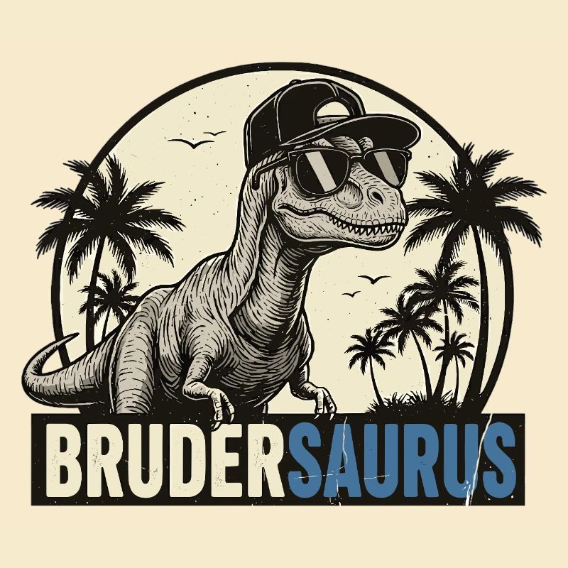 Brudersaurus – Style rétro de Cool Dino Brother